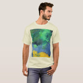 Emerald Ocean-kaap in aquamarine T-shirt (Voorkant volledig)
