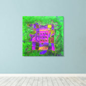 "Emerald Opening" door Paul Buică Canvas Afdruk (Insitu (Houten vloer))