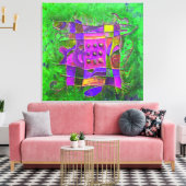 "Emerald Opening" door Paul Buică Canvas Afdruk (Insitu (Woonkamer))