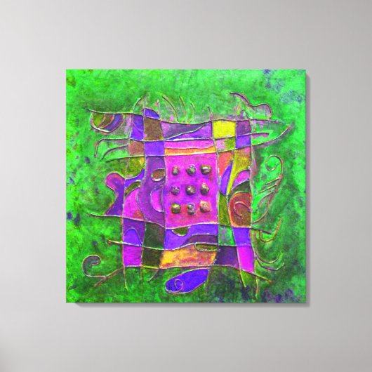 "Emerald Opening" door Paul Buică Canvas Afdruk (Voorkant)