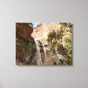 Emerald Pool Falls I uit Zion National Park Canvas Afdruk