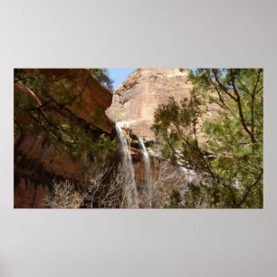 Emerald Pool Falls I uit Zion National Park Poster