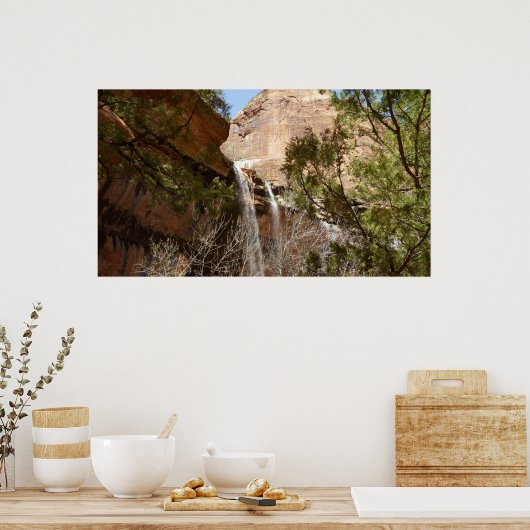 Emerald Pool Herfst I uit het Nationaal Park Zion Poster (Keuken)