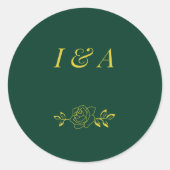 Emerald Romance wedding stickers (Devant)
