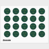 Emerald Romance wedding stickers  (Feuille)