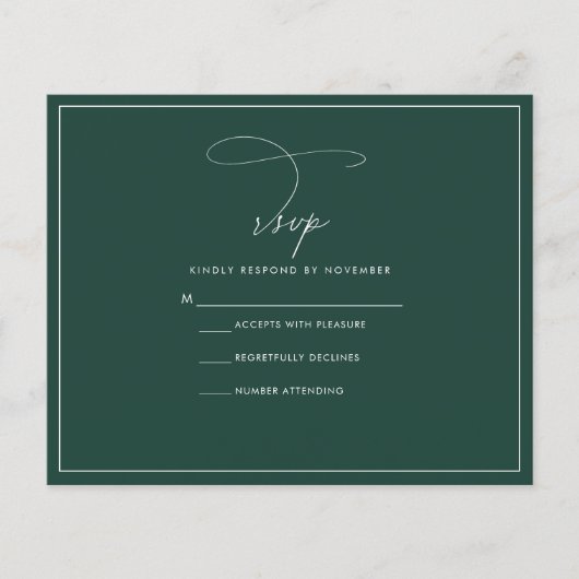 Emerald RSVP (Voorkant)