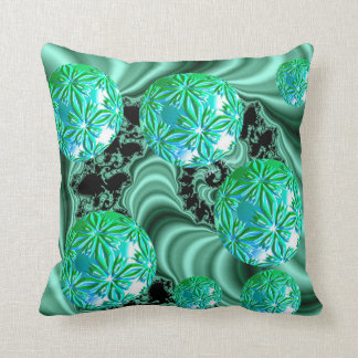 Emerald Satin Dreams - Abstract Iers Sierkussen