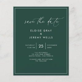 Emerald Save the Date Briefkaart