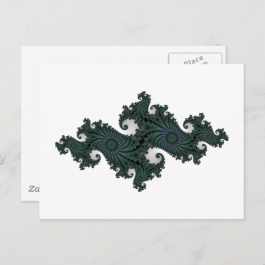 Emerald Seahorse Julia Briefkaart (Voorkant / Achterkant)