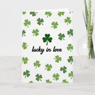 Emerald Shamrock Liefdespatroenkaart Kaart