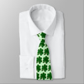 Emerald Shamrock St. Patrick's Day Stropdas (Gebonden)