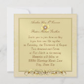 Emerald Silk St Patrick's Day Wedding Invite Kaart (Achterkant)