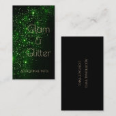 Emerald Sparkle Carte de visite 2 (Devant / Derrière)