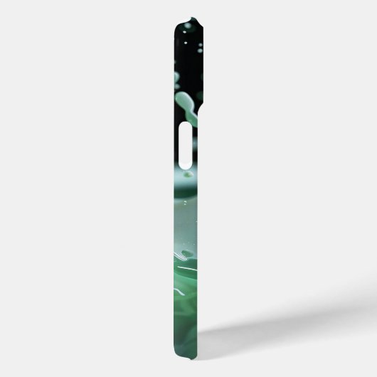 Emerald Splash Dynamics iPhone Case (Achterkant / Rechts)