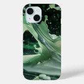 Emerald Splash Dynamics iPhone Case (Achterkant)
