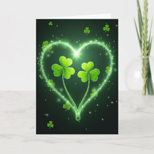 Emerald Star Heart Shamrock Kaart