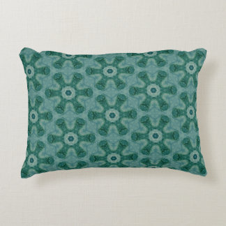Emerald Starburst Kaleidoscoop Accent Kussen