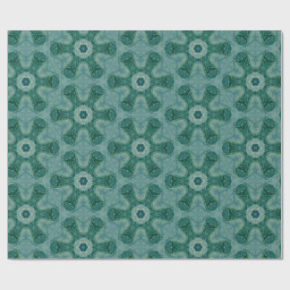 Emerald Starburst Kaleidoscoop Cadeaupapier