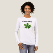Emerald Stillness green leaf, maple leaf, Tri-Blend Shirt (Voorkant)