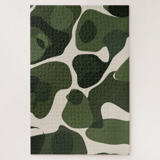 Emerald Symphony | Organische Abstracte Groene Puz Legpuzzel