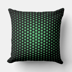 Emerald Techno Stippen Modern Black Kussen
