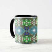 Emerald Tide Kaleidoscoop Mok (Voorkant links)