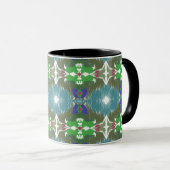 Emerald Tide Kaleidoscoop Mok (Voorkant rechts)