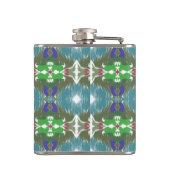 Emerald Tide Kaleidoscope Heupfles (Achterkant)