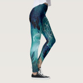 Emerald Tides in Motion Leggings (Rechts)