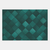 Emerald Tile Pattern – Modern Luxury Inpakpapier Vel (Voorkant)