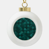 Emerald Tile Pattern – Modern Luxury Keramische Bal Ornament (Voorkant)