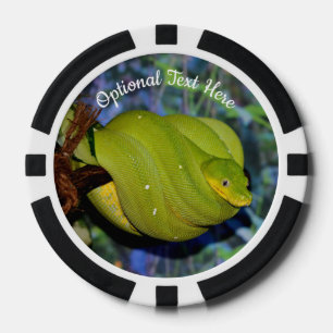 Emerald Tree Boa Pet Snake Poker Chips