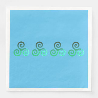 Emerald Triskele Oud Keltisch Symbool Servet