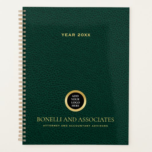 Emerald vert Rond Nom du logo Professionnel (Devant)