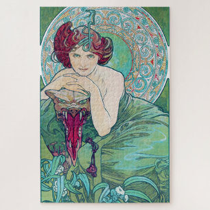 Emerald (vier juwelen), Alphonse Mucha Legpuzzel