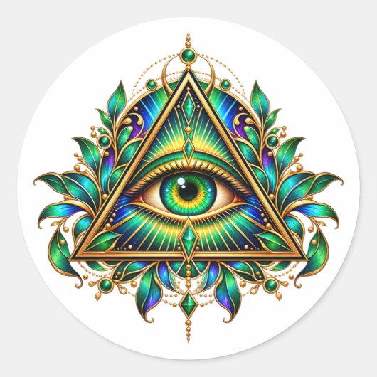 Emerald Watcher Sticker (Voorkant)