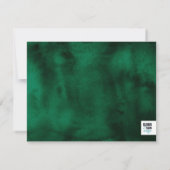 Emerald Waterverf met Gold Reply Card (Achterkant)