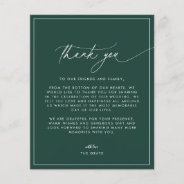 Emerald Wedding Foto Hartelijk dank