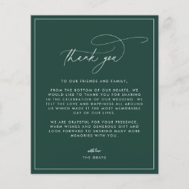 Emerald Wedding Foto Hartelijk dank