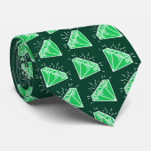 Emerald Wedding Jubileum 55 jaar groene gems Stropdas (Opgerold)