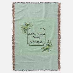 Emerald Wedding Throw Blanket aanpassen Deken
