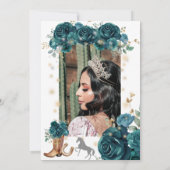 Emerald Western Wonderland Quinceanera Invitation (Dos)