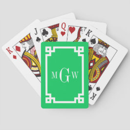 Emerald White — Griekse sleutel #2, omhuld 3 inkt  Pokerkaarten