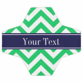 Emerald White LG Chevron Nom bleu de la marine Mon (Plat)