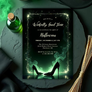 Emerald Wickedly Goede Tijd Meisjes Halloween Part Kaart