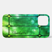 Emerald Window Personnalisé iPhone 12 Coque (Verso (horizontal))
