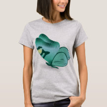 “Emerald Wings – Gestileerde Teal Vlinder”