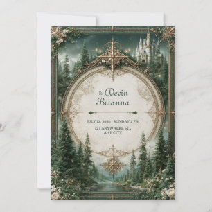 Emerald Woud Kasteelhochzeit Kaart