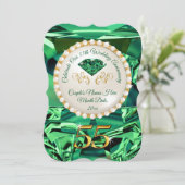 Émeraude, Cartes d'invitation pour les 55 ans de m (Debout devant)