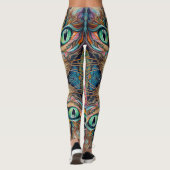 Émeraude Cat yeux Leggings - Joli (Dos)